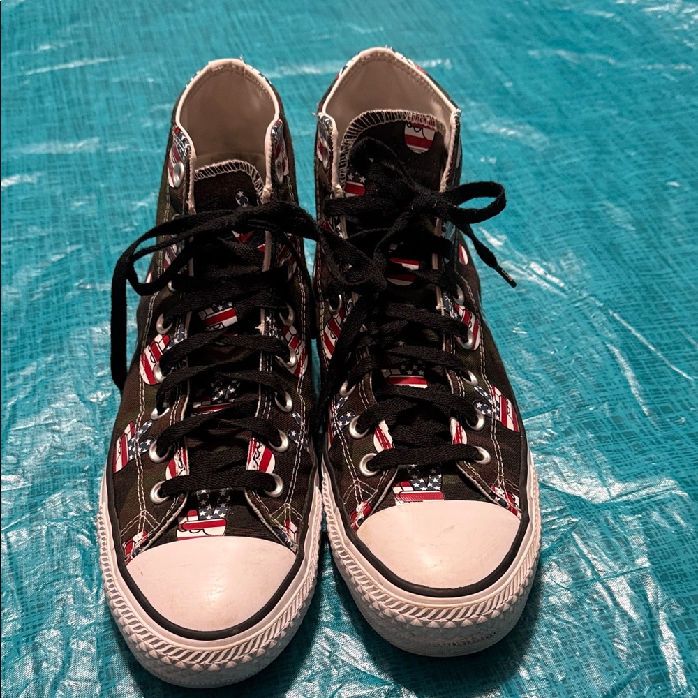 Stylish Black High-Top Sneakers